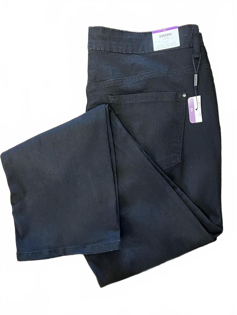 Santana Jeans Women's Size 14 Mid Rise Straight Jeans With Tummy Control